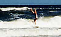 Surfer enjoying the waves at Jacksonville Beach image